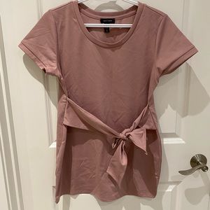 Stork + Babe tie waist maternity top